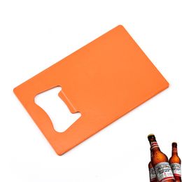 Wallet Size Stainless Steel 4 Colours Credit Card Beer Opener Business Card Bottle Openers DH9856