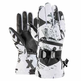 Waterproof Mens Gloves Windproof Sports Fishing Driving Motorcycle Ski Non-slip Warm Cycling Women Gloves H1022