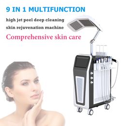 Multi-Functional 9 IN 1 Diamond Microdermabrasion beauty machine oxygen skin care Water Aqua Dermabrasion Peeling SPA equipment