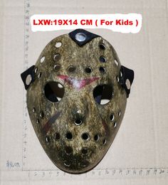 2021 Mask Cosplay Make Old thicken Friday The 13th Jason Voorhees Freddy Hockey For Kids Size