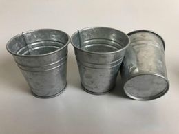 D7XH7CM Metal cup Galvanized Succulent Pots Vintage Nostalgia Mini Garden Silver Tin Planter wedding succulents pot RH9119