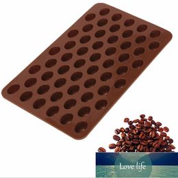 55 Cavity Mini Coffee Beans Shape Baking Tray Chocolate Cake Decorating Tools Fondant Silicone Candy Mold Decoration Baking