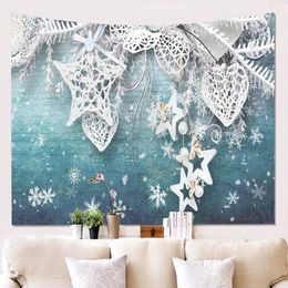 Tapestries Christmas Wall Hanging Cloth Art Tapestry Polyester Fibre Living Room Background Decoration