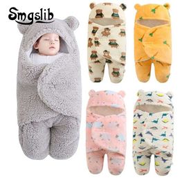 SMGSLIB Cotton Baby Goods borns swaddle me wrap sleepping bag decke cobertor infantil k kundak invierno 211025