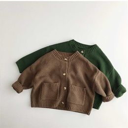 MILANCEL Autumn Kids Sweaters Full Sleeve Girls Cardigans Full Sleeve Boys Sweaters 211106