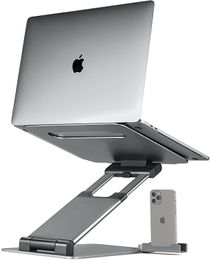 Ergonomic Laptop stand for desk, Adjustable height up to 20", Laptop riser computer stand for laptop, Portable laptop stands, Fits MacBook, Laptops 10 15 17 inches