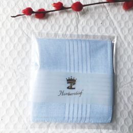 Gift Packing Unisex Men & Women Coloured Solid Cotton Pocket Handkerchiefs 40* 40cm