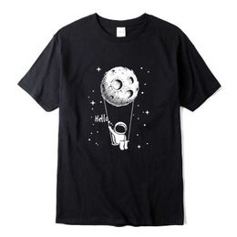 XIN YI Men t shirts high quality 100% cotton Funny spaceman design printing casual short sleeve cool loose tshirt male t-shirt Y0809