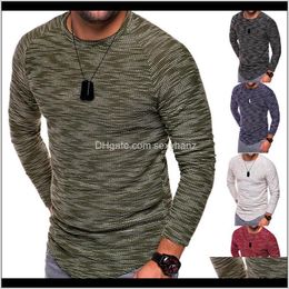 T-Shirts Tees & S Mens Clothing Apparel Drop Delivery 2021 Fashion Men Extended T Shirt Longline Long Sleeve Hip Hop Tee Shirtrock Tshirt Hom