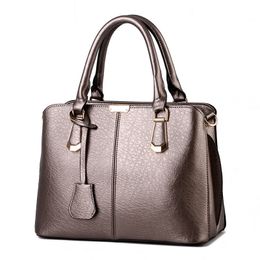 HBP Fashion Women Leather Handbag Inclined Female Shoulder Bags Handbags Lady Shopping Tote Messenger Bag Bronze