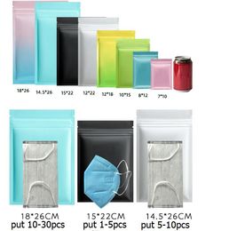 remark Colour when order pink blue Resealable Zip Mylar Bag Food Storage Aluminium Foil Bags plastic packing bag Smell Proof Pouches glossy matte packing bags