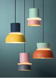 Pendant Lamps Modern Dining Light Led Bar Kitchen Colourful Lamp Fixture Design Home Deco Restaurant
