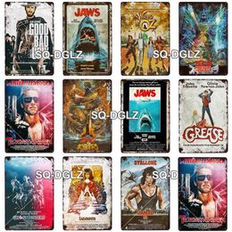 2022 Classic Old Movie Metal Sign Vintage Art Painting Plaque Tin Signs Wall Decor For Bar Pub Crafts Retro Party Movie Poster Gift Custom Wholesale