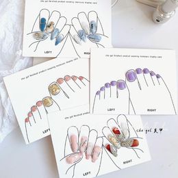 nail art packaging Australia - Nail Art Kits 2 5pcs Board Japanese Ins Style Hand Card Wear Po Props Background Packaging Color Display