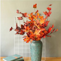 Wedding Decorative Flowers & Wreaths Artificial maple leaves Halloween Autumn Holiday decorations