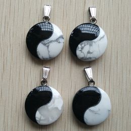 Natural Stone Tai Chi Yin Yang Charms pendants for DIY Jewellery making Wholesale