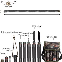 Trekking Poles Dropshiping Walking Stick Outdoor Defence Tactical Stick Alpenstock Hiking Camping Equipment Multifunctional Sticks 220216