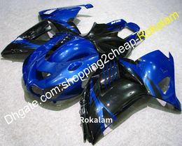 ZX-14R ABS Plastic Injection Fairings Set For Kawasaki ZX14R 2006-2011 ZX 14R ZZ-R1400 Blue Black Fairings (Injection molding)