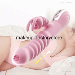 sex toy massager Massage Tongue Licking Heating Telescopic Vibrator Female Sex Toys G-Spot Clitoris Teasing Masturbation Dildo Adult Product for18 25SL