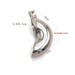Cockrings Large Chastity Cage Stainless Steel Sex Toys For Men Cock Bird Lock Long Metal Male Device With Ring Bdsm 1124
