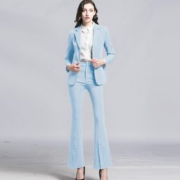 Women's Two Piece Pants Temperament Suit Two-piece High-quality Office Elegant Business Wear Female Work Clothes Interview Outfit