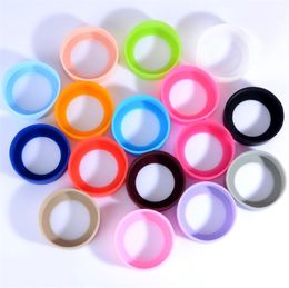 Cup Bottom Protective Cover Round Silicone Anti-Slip Bottom Mats For Bottle Mug Tumbler Protective Sleeve Cover