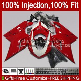 Injection Fairings For DUCATI 848 1098 1198 S R 848R 1198R Bodywork 18No.33 848S 1098S 2007 2008 2009 2010 2011 2012 1098R 1198S 07 08 09 10 11 12 OEM Body Kit Factory Red