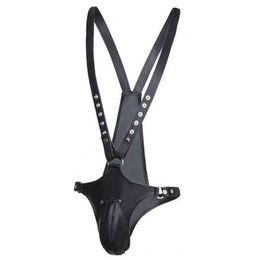 NXY Sex Adult Toy s Bdsm Penis Bondage Restraints Mens Leather Harness Games Fetish Wear Men Chastity Belt y for Couples1216
