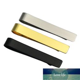 8Seasons New Fashion Stainless Steel Tie Clip Black Silver Colour Metal Necktie Tie Men Party Business Simple Jewellery Accessories  Factory price expert design