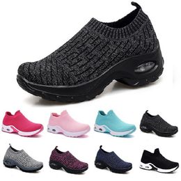 style53 fashion Men Running Shoes White Black Pink Laceless Breathable Comfortable Mens Trainers Canvas Shoe Sports Sneakers Runners 35-42