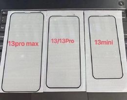 Black Frame Tempered Glass Full Coverage Screen Protector For Iphone 13 13PRO 13PROMAX XS XR XSMAX Explosion- proof with 10 in 1 packages
