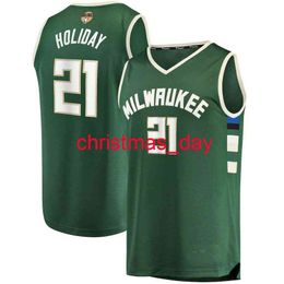 Stitched custom Jrue Holiday Green 2021 Finals Men's Women Youth Basketball Jersey XS-6XL