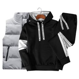 GuiSoHn Chándales para Hombre One Piece Chaqueta Hombre Cremallera Sin Capucha Tracksuits Sweatshirt Men Jacket Pants For Men