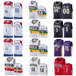 Men Women Kids Screen Print Basketball Tony Snell Jersey 21 Jaxson Hayes 10 Trey Murphy 25 Garrett Temple 41 Larry Nance Jr. 22 Kira Lewis JR. 13 Willy Hernangomez 9