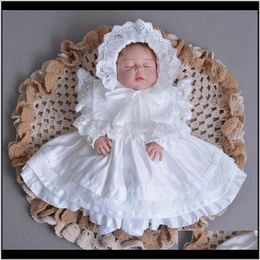 Sets Baby Clothing Baby, & Maternitykids Girl Dress Wedding 100Percent Cotton Dress+Cap Kids 2Pcs Set Girls Infant Clothes Baptism Dresses D