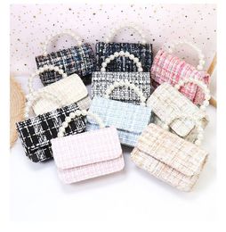 Children HandBag14.5cm Girl Winter wool bag High End PU Party Mobile Phone Handbag Kid Evening Party Purse Bags