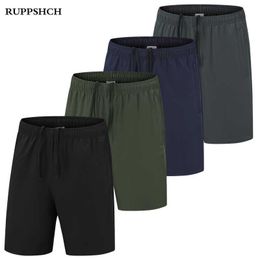 Summer Men Sports Shorts Casual Fitness Quick-drying Breathable Stretch Five-point Pants M-9XL 210714
