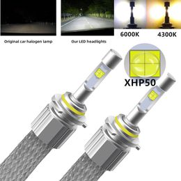 H7 H4 Car Lights Bulb 110W 12000LM XHP50 Chips Auto LED Headlight Lamp D2S H1 HB4 H3 H8 HB3 H11 9005 9006 4300k Fog Light.