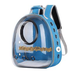 Pet Parrot Travel Backpack Bird Carrier Bag Outdoor Transparent Breathable Cage Cages223n