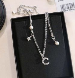 Top quality pendant necklace with sparkly diamond bracelet pearl beads for women wedding Jewellery gift have box stamp PS3686