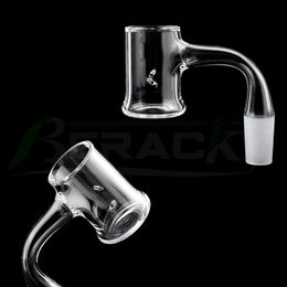 Beracky Evan Shore Seamless Smoking Quartz Banger With 2pcs Spinning/ Tourbillon Holes 25mmOD Bevelled Edge Fully Welded Nails For Glass Water Bongs Dab Rigs