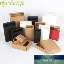 10pcs Black Kraft Paper Gift Box White Packaging Cardboard Box Wedding Baby Shower Packing Cookie Candyc Factory price expert design Quality Latest Style Original