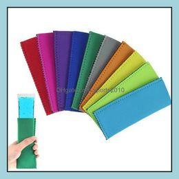 Kitchen, Dining Bar Home & Garden500Pcs Neoprene Lolly Bag Ice Sleeves Zers Popsicle Holders Summer Kitchen Tools Lx1831 Drop Delivery 2021