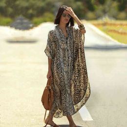 Polyester Long Beach Dress swimsuit Cover up Kaftan Sarong Vestido Swim wear Ropa de Playa Tunic Q1097 210420