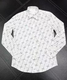 Mens Designer Shirts Brand Clothing Men Long Sleeve Dress Shirt Hip Hop Style High Quality Cotton Tops 10331