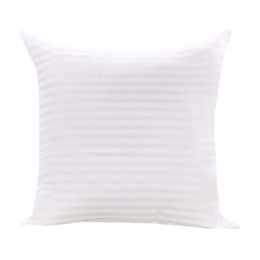 Pościel Rzuć Poduszki Wkładanie wielokolorowe Sofa Poduszka Poduszka Biały Stripe Home Dekoracyjne Cotton Padding