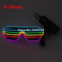 Costume Accessories 6 or 7 color Cool El Glasses Party Toys Neon LED Glasses For All kinds of Parties & Halloween Birthday By