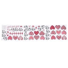 Wall Stickers 1Set Festival Glass Decals Valentine Sticker Decors Decorative Window