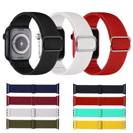 Nylon Solo Loop Strap for Apple Watch Band 44mm 42mm 40mm 38mm for iwatch Bracelet Series 6 Se 5 4 3 2 1 Watchband