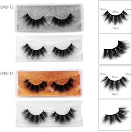 Thick Curly Crisscross 3D False Eyelashes Extensions Soft & Vivid Reusable Hand Made Mink Fake Lashes Full Strip Multilayer Lash Eyes Makeup For Women Beauty DHL